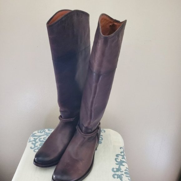 Frye Leather Riding Boots Size 7.5 - Picture 4 of 14